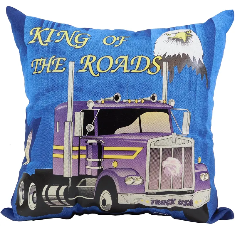 King Of The Roads Glow Pillow