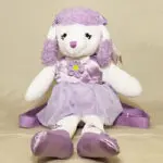 Poodle back pack purple 21" +$36.95