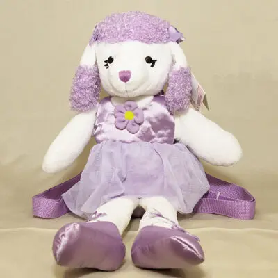 Purple Poodle Back Pack