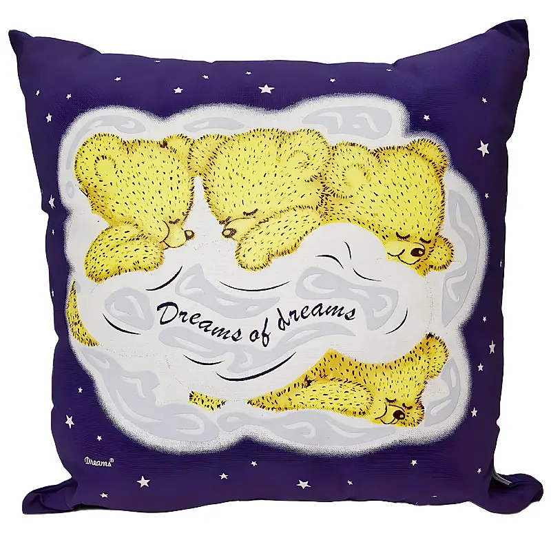 3 Teddies Glow Pillow