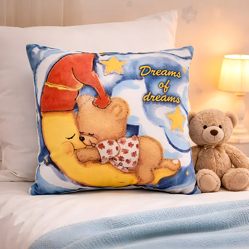 Sleeping Teddy Glow Pillow