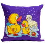 Ducks and sheep Glow Pillow 12″x 12″ ass. color +$19.95