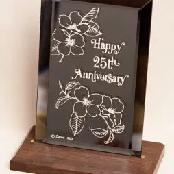 25th anniversary plaque