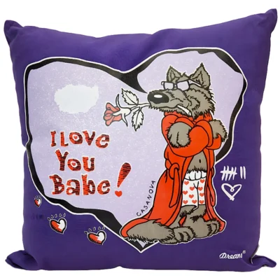 Charming Wolf - I Love You Babe Pillow