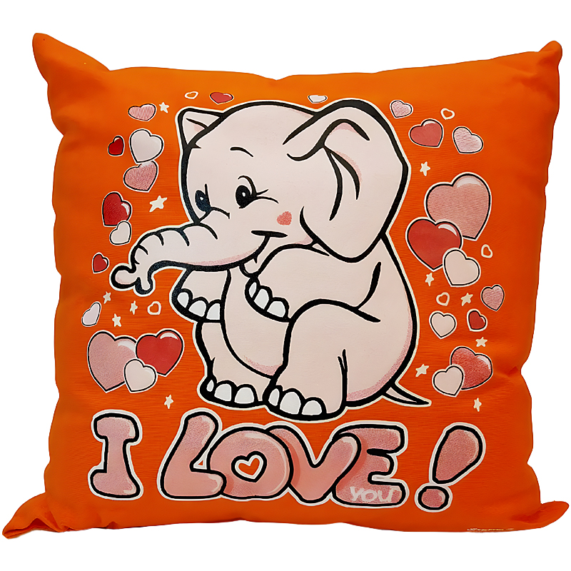 I Love You Elephant Pillow