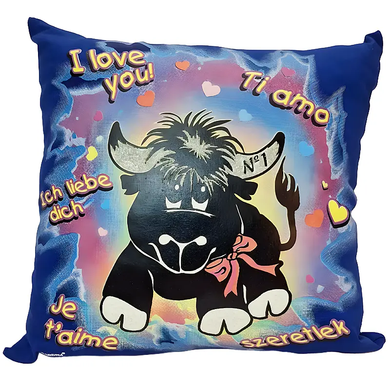 Love Bull Glow Pillow
