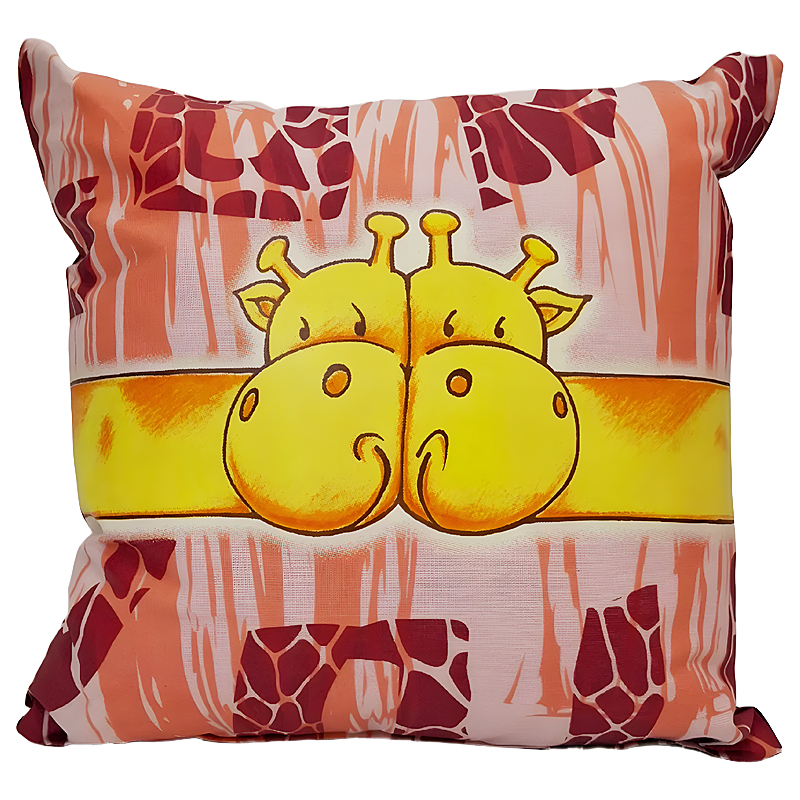 Two Giraffe Glow Pillow