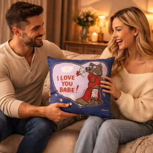 Charming Wolf - I Love You Babe Pillow