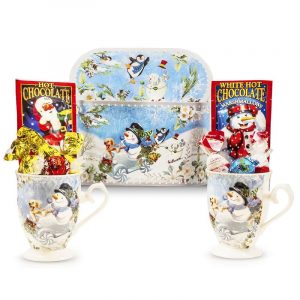 Santa Mugs and Chocolates Gift Set