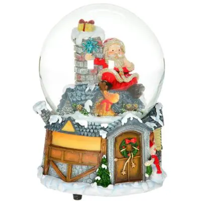 Santa Arrived Water Globe