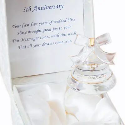 5th Anniversary Glass Bell