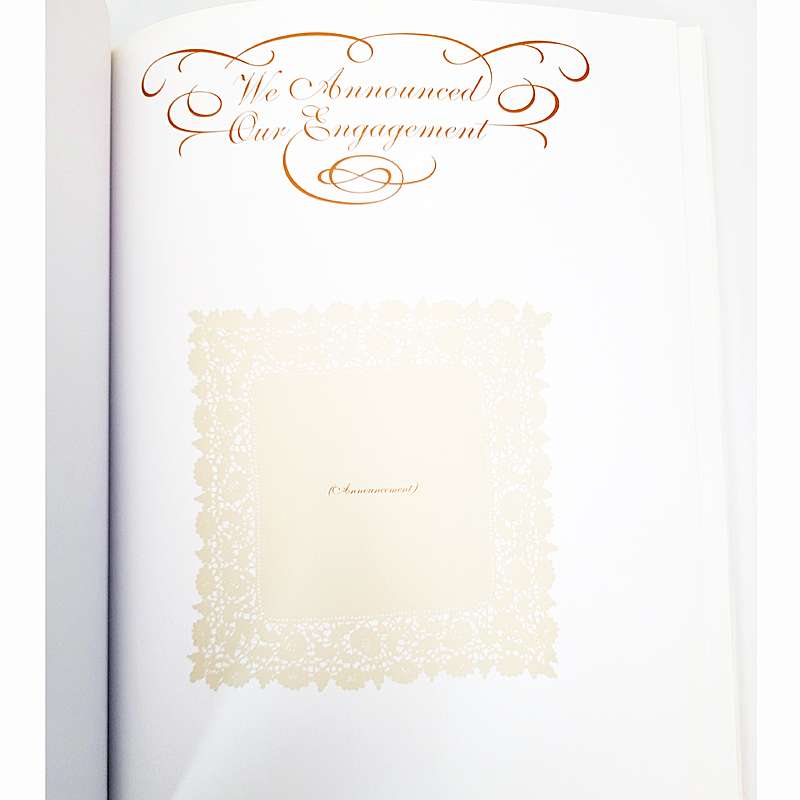 Wedding Memory Book with Crystal Heart Pendant - Image 4