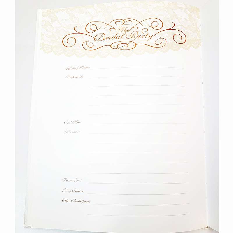 Wedding Memory Book with Crystal Heart Pendant - Image 5