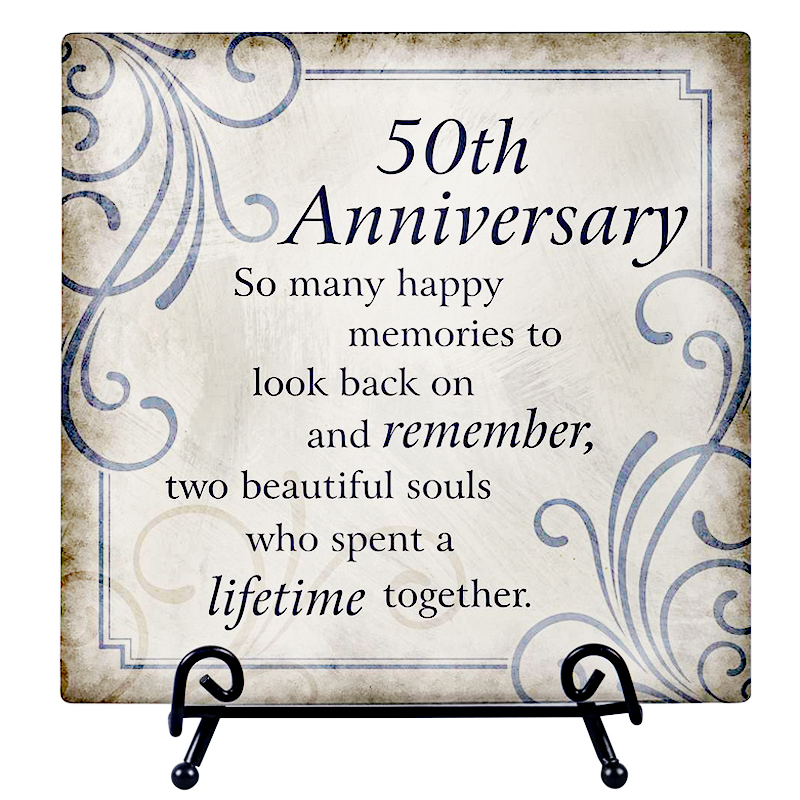 50th Anniversary Gift Plaque