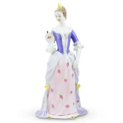 Lady with Mirror Porcelain Figurine