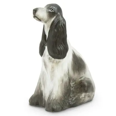 Spaniel Porcelain Figurine by Hollohaza