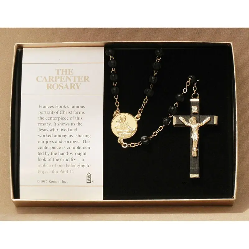 The Carpenter Rosary Religious Keepsake