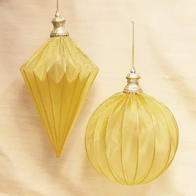 Large Gold Ornament Set