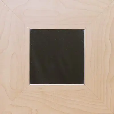 Maple Frame Square Mirror