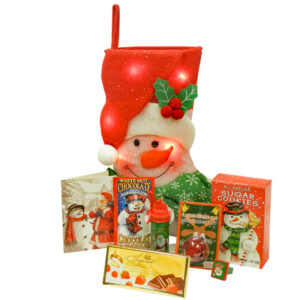 Cheeky Flashing Snowman Stocking