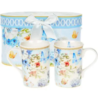 Blue Garden Mugs