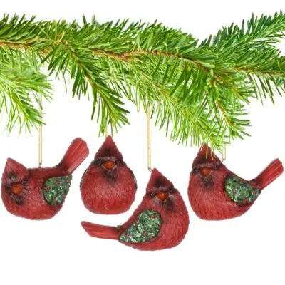 Cardinal Ornament Set