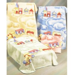 Baby Blanket Pink - Choo Choo Train