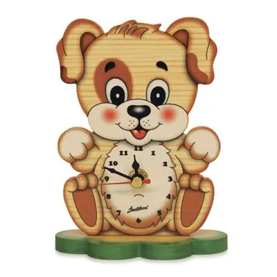 Cute Puppy Table Clock