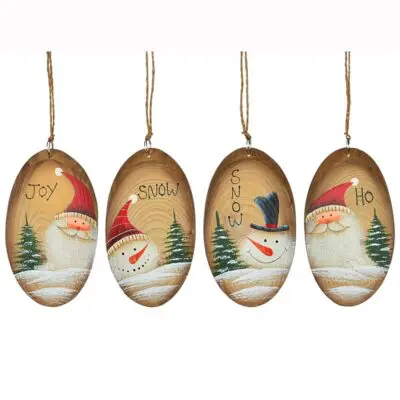 Oval Wood Ornament