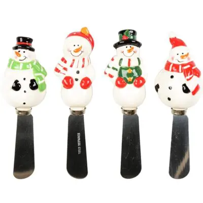 Snowman Cheese Spreader Set