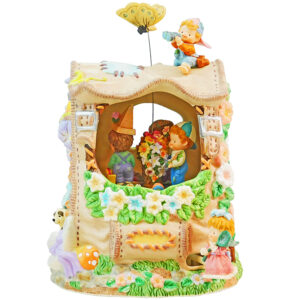 Kid and Knapsack musical figurine