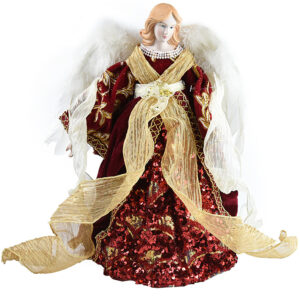 Christmas Angel Burgundy