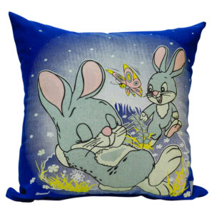 Bunnies Playing Glow Pillow