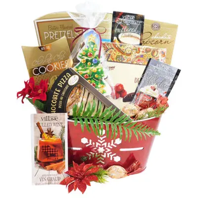 Modern indulgence Christmas basket