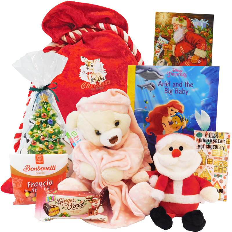 Dreamy Baby Girl Bear Santa Package