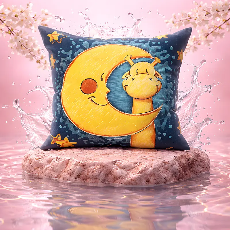 Giraffe Good Night Glow Pillow